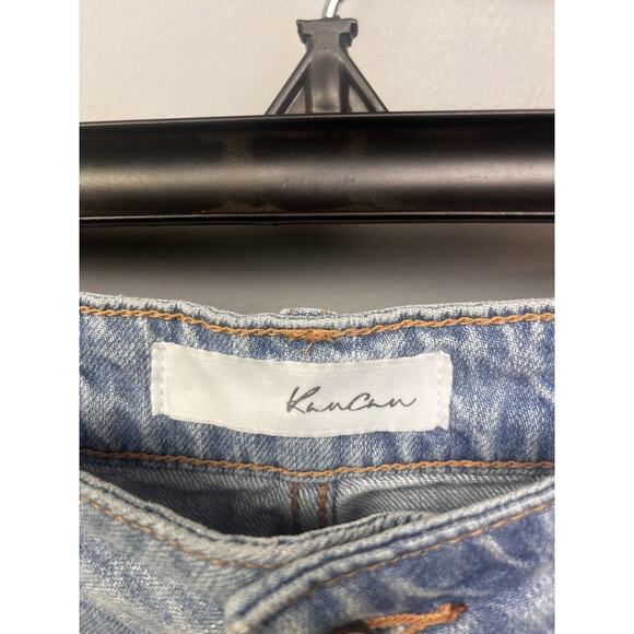 Kancan High Rise Ripped Boyfriend Mom Jeans Womens 3/25‎ Light Blue KC9176L - Picture 4 of 8